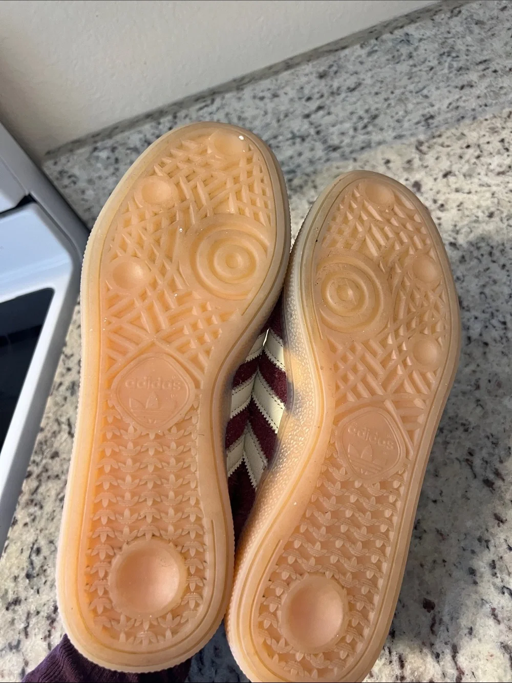 Adidas Handball Spezial Maroon and Cream 9